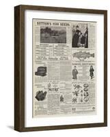 Page of Advertisements-null-Framed Giclee Print