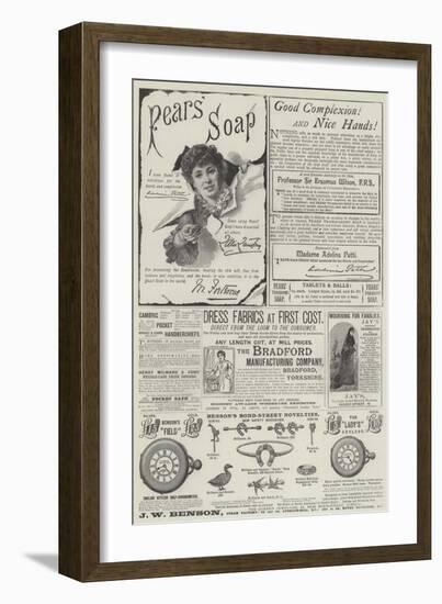 Page of Advertisements-null-Framed Giclee Print