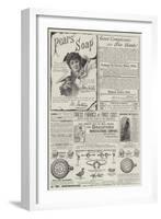 Page of Advertisements-null-Framed Giclee Print