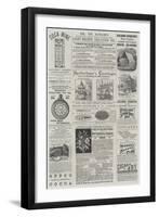 Page of Advertisements-null-Framed Giclee Print