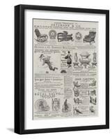 Page of Advertisements-null-Framed Giclee Print