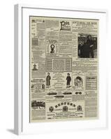 Page of Advertisements-null-Framed Giclee Print