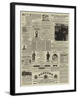 Page of Advertisements-null-Framed Giclee Print