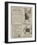 Page of Advertisements-null-Framed Giclee Print