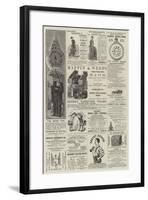 Page of Advertisements-null-Framed Giclee Print