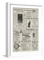 Page of Advertisements-null-Framed Giclee Print