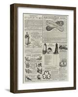 Page of Advertisements-null-Framed Giclee Print