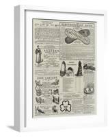 Page of Advertisements-null-Framed Giclee Print