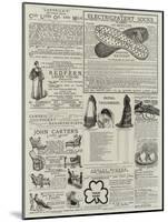 Page of Advertisements-null-Mounted Giclee Print