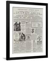 Page of Advertisements-null-Framed Giclee Print