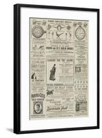 Page of Advertisements-null-Framed Giclee Print