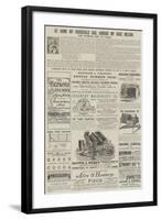 Page of Advertisements-null-Framed Giclee Print