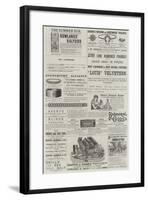 Page of Advertisements-null-Framed Giclee Print