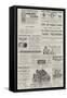 Page of Advertisements-null-Framed Stretched Canvas