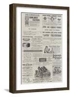 Page of Advertisements-null-Framed Giclee Print