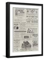 Page of Advertisements-null-Framed Giclee Print