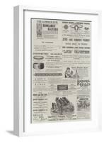 Page of Advertisements-null-Framed Giclee Print