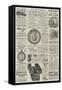 Page of Advertisements-null-Framed Stretched Canvas