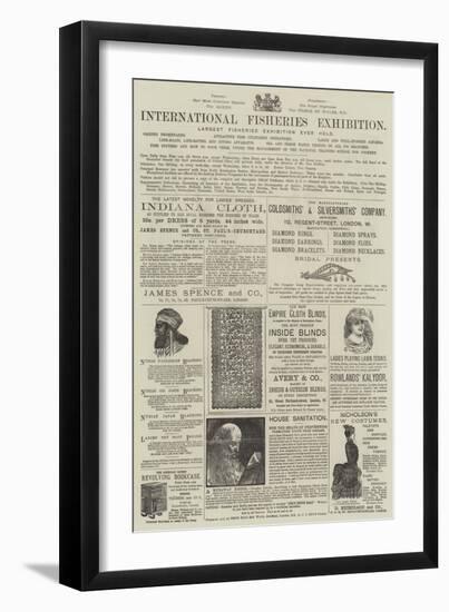 Page of Advertisements-null-Framed Giclee Print