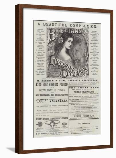 Page of Advertisements-null-Framed Giclee Print