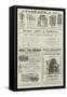 Page of Advertisements-null-Framed Stretched Canvas