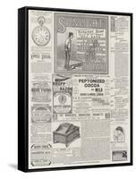 Page of Advertisements-null-Framed Stretched Canvas