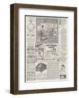 Page of Advertisements-null-Framed Giclee Print