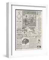 Page of Advertisements-null-Framed Giclee Print