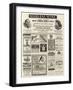 Page of Advertisements-null-Framed Giclee Print