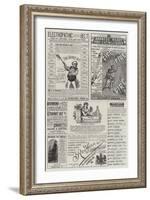 Page of Advertisements-null-Framed Giclee Print