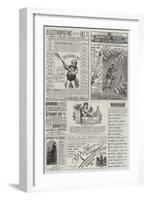 Page of Advertisements-null-Framed Giclee Print