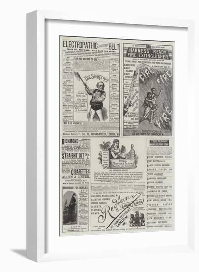 Page of Advertisements-null-Framed Giclee Print