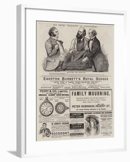 Page of Advertisements-null-Framed Giclee Print