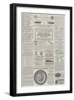 Page of Advertisements-null-Framed Giclee Print