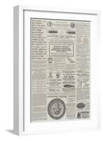 Page of Advertisements-null-Framed Giclee Print