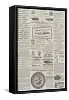 Page of Advertisements-null-Framed Stretched Canvas