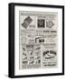 Page of Advertisements-null-Framed Giclee Print