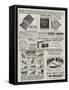 Page of Advertisements-null-Framed Stretched Canvas