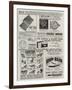 Page of Advertisements-null-Framed Giclee Print