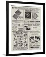 Page of Advertisements-null-Framed Giclee Print