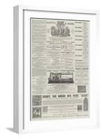 Page of Advertisements-null-Framed Giclee Print