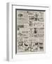 Page of Advertisements-null-Framed Giclee Print