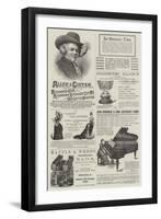 Page of Advertisements-null-Framed Giclee Print