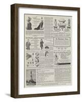 Page of Advertisements-null-Framed Giclee Print