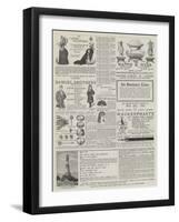 Page of Advertisements-null-Framed Giclee Print