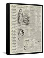 Page of Advertisements-null-Framed Stretched Canvas