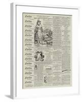 Page of Advertisements-null-Framed Giclee Print