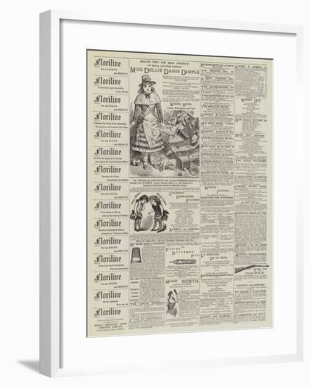 Page of Advertisements-null-Framed Giclee Print