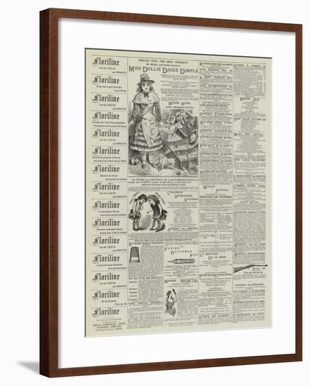 Page of Advertisements-null-Framed Giclee Print