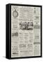 Page of Advertisements-null-Framed Stretched Canvas